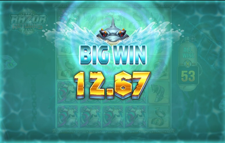 Multiplier rising on the reels